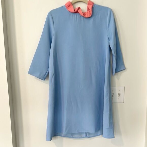 TUCKERNUCK Pomander Place Black Daphne Dress S (powder blue/orange) - Picture 3 of 9